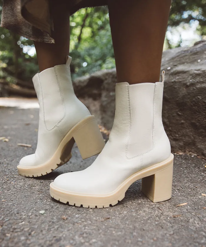Coen H2O Boots Ivory Leather Ivory Leather H2o Women Dolce Vita Boots and Booties