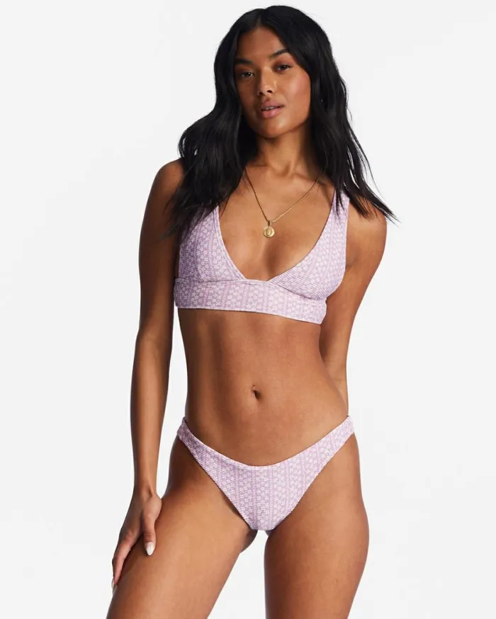 Covered In Love Tanlines Tanga Bikini Bottoms Lilac Dream Women Billabong Bikinis