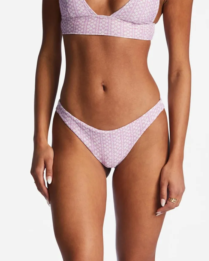 Covered In Love Tanlines Tanga Bikini Bottoms Lilac Dream Women Billabong Bikinis
