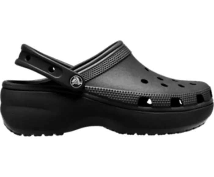 Crocs Classic Platform Clog Black Womens Clogs