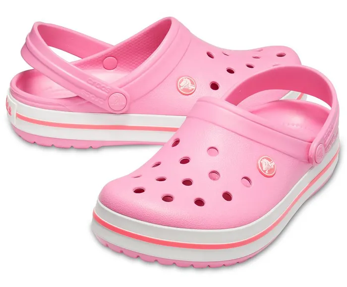 Crocs Crocband Clog Pink Lemonade White WomensMens Clogs