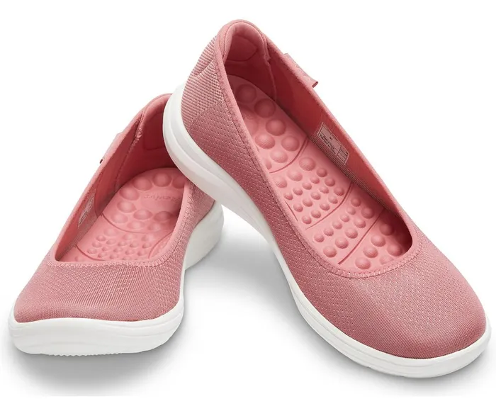 Crocs Crocs Reviva Flat Blossom White Womens Flats