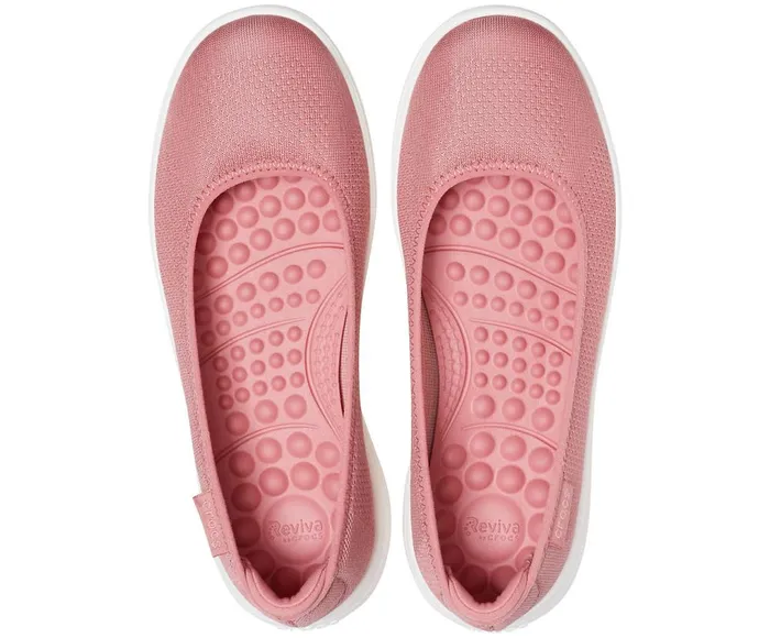 Crocs Crocs Reviva Flat Blossom White Womens Flats
