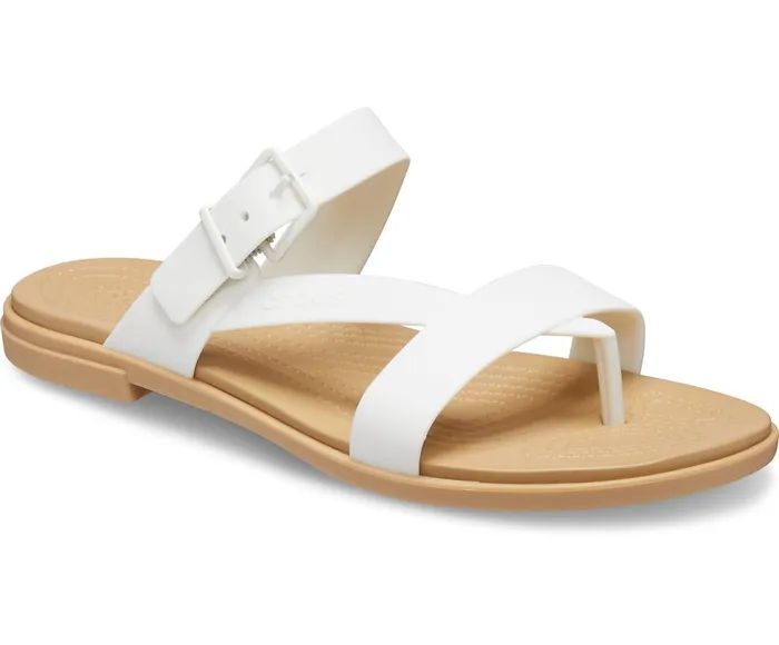 Crocs Crocs Tulum Toe Post Sandal Oyster Tan Womens Sandals