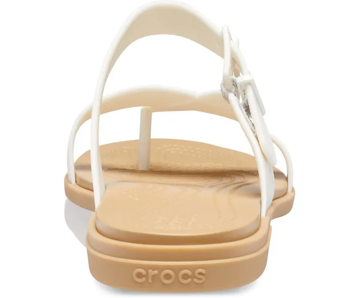 Crocs Crocs Tulum Toe Post Sandal Oyster Tan Womens Sandals