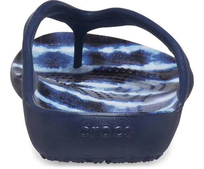 Crocs Kadee II Printed Flip Navy Womens Sandals