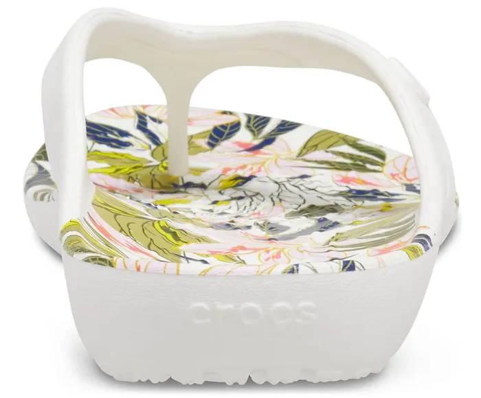 Crocs Kadee II Vera Bradley Flip White Womens Sandals