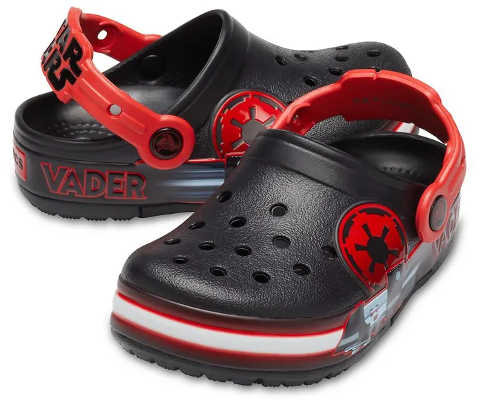 Crocs Kids Crocs Fun Lab Darth Vader Lights Clog Black Boys Clogs