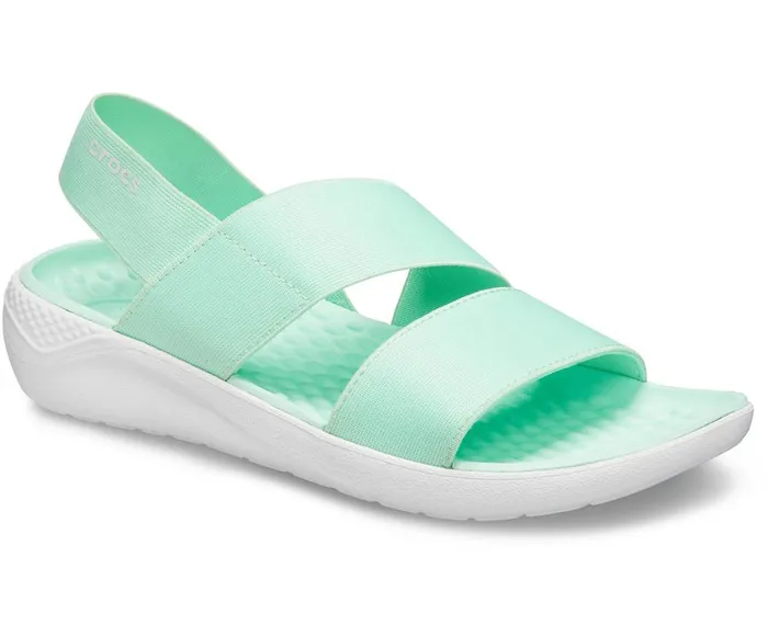 Crocs LiteRide Stretch Sandal Neo Mint Almost White Womens Sandals
