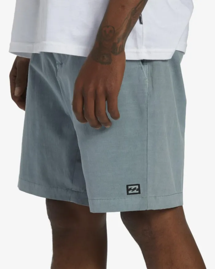 Crossfire Wave Washed 18034 Hybrid Submersible Shorts Blue Haze Men Billabong Shorts