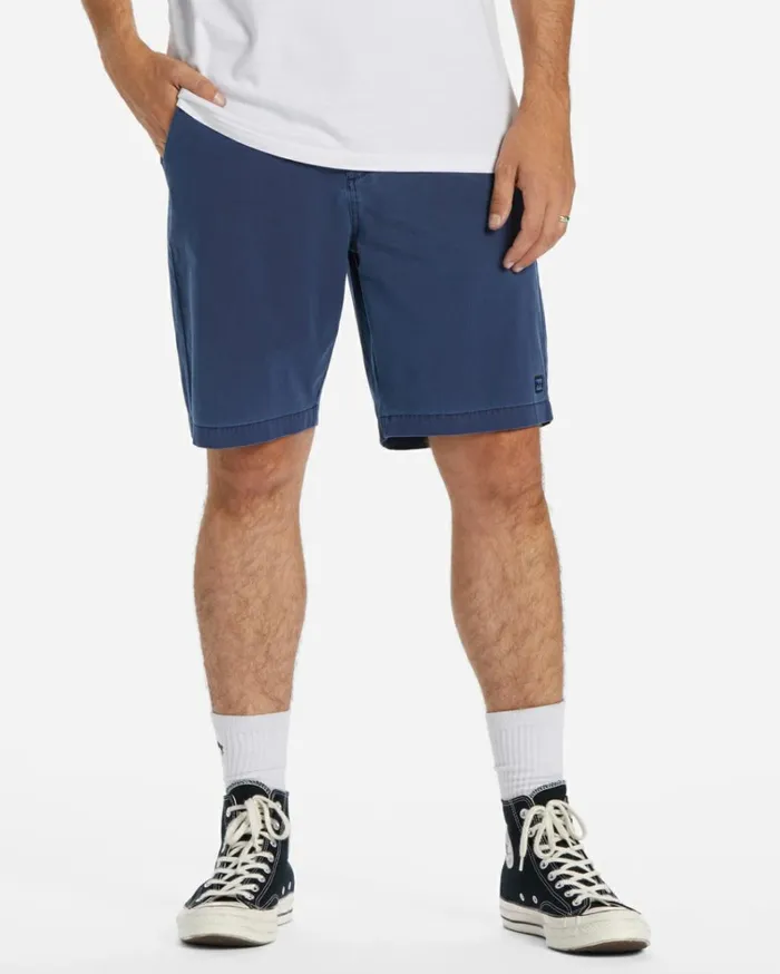 Crossfire Wave Washed 18034 Hybrid Submersible Shorts Indigo Men Billabong Shorts