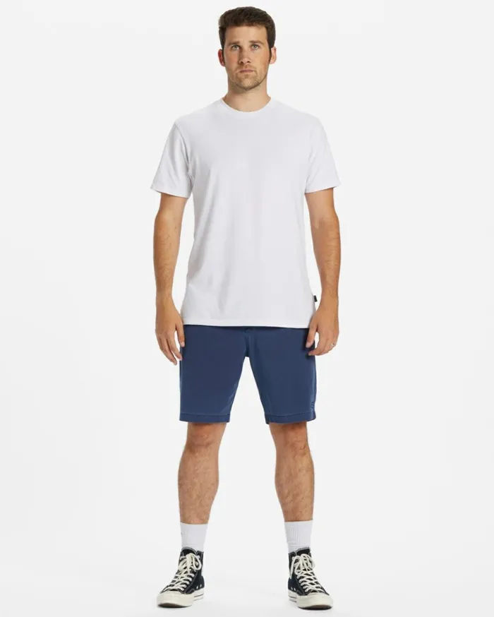 Crossfire Wave Washed 18034 Hybrid Submersible Shorts Indigo Men Billabong Shorts