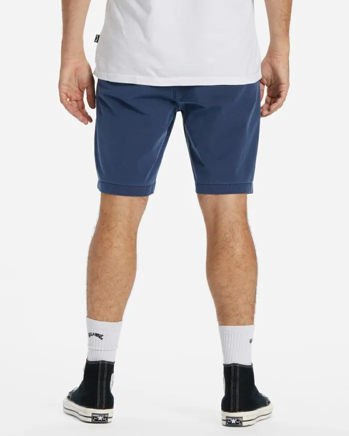 Crossfire Wave Washed 18034 Hybrid Submersible Shorts Indigo Men Billabong Shorts