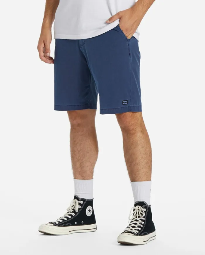 Crossfire Wave Washed 18034 Hybrid Submersible Shorts Indigo Men Billabong Shorts
