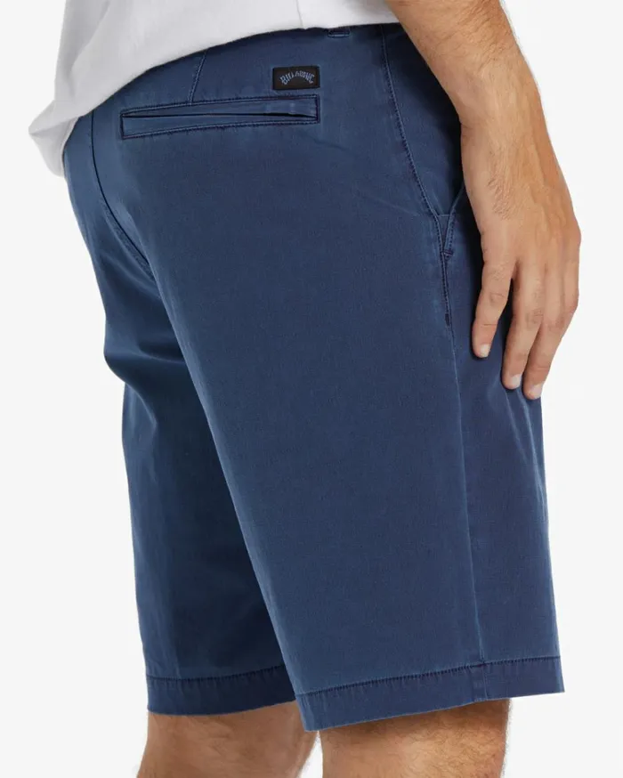 Crossfire Wave Washed 18034 Hybrid Submersible Shorts Indigo Men Billabong Shorts