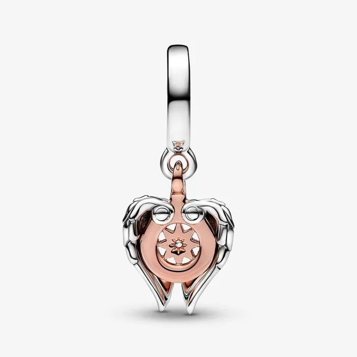 Dangle Charms Women Pandora Celestial Compass Angel Wings Dangle Charm