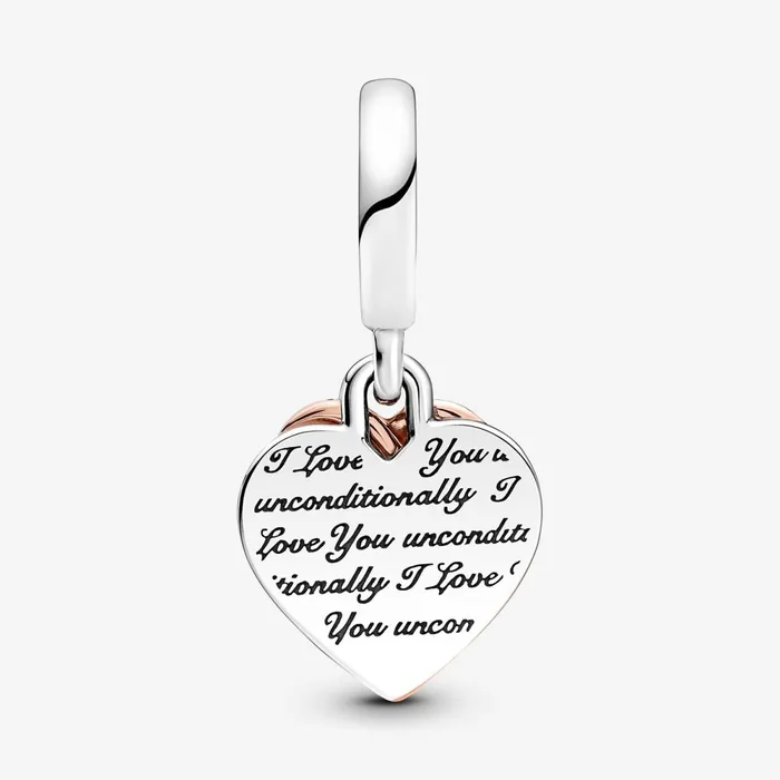 Dangle Charms Women Pandora Entwined Hearts Double Dangle Charm