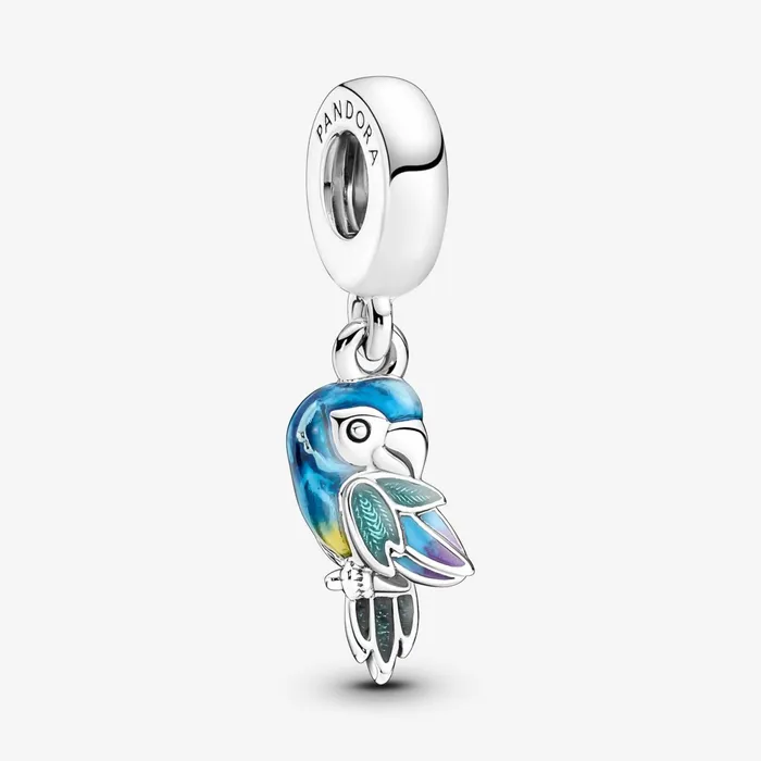 Dangle Charms Women Pandora Jungle Paradise Parrot Dangle Charm