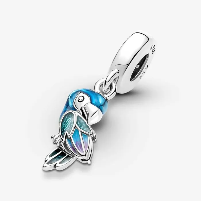 Dangle Charms Women Pandora Jungle Paradise Parrot Dangle Charm