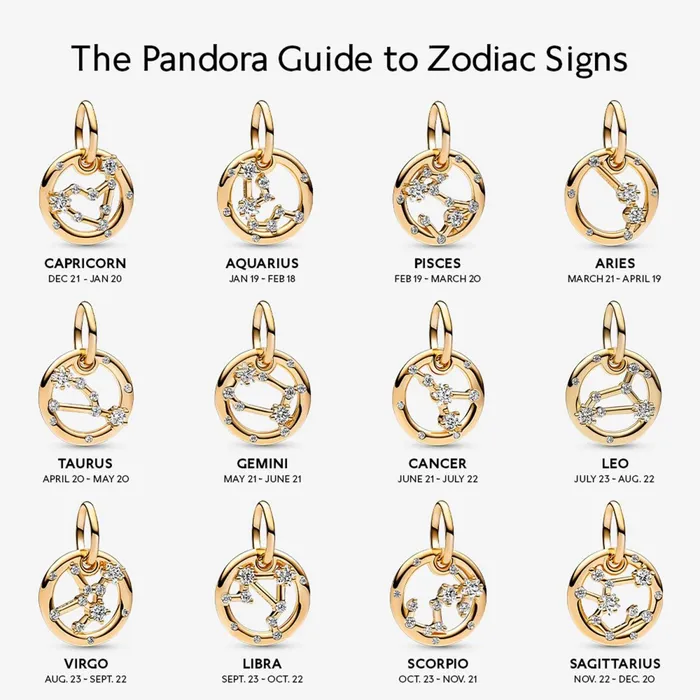Dangle Charms Women Pandora Libra Zodiac Dangle Charm