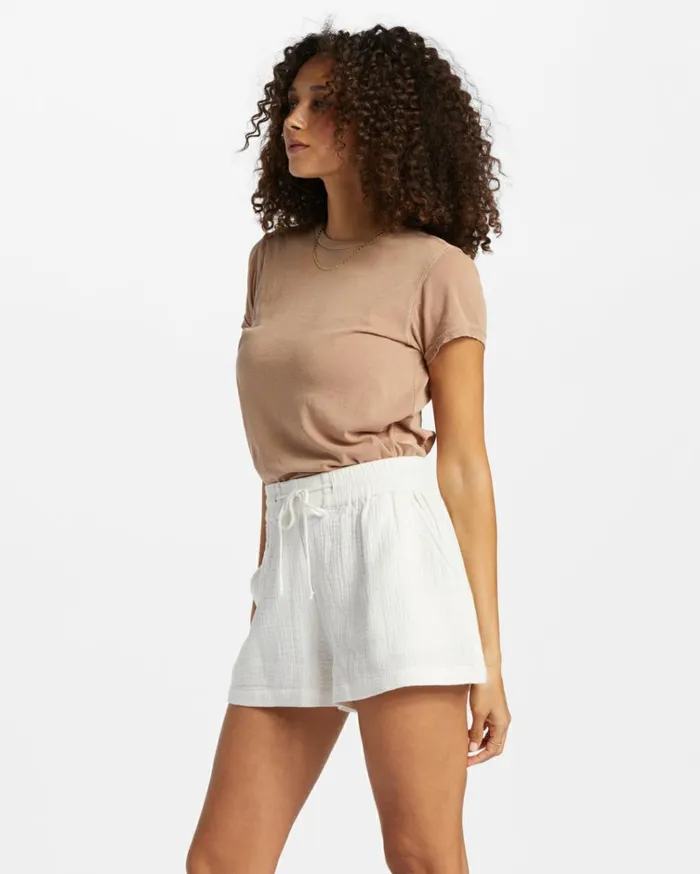 Day Tripper Elastic Shorts Salt Crystal Women Billabong Essentials