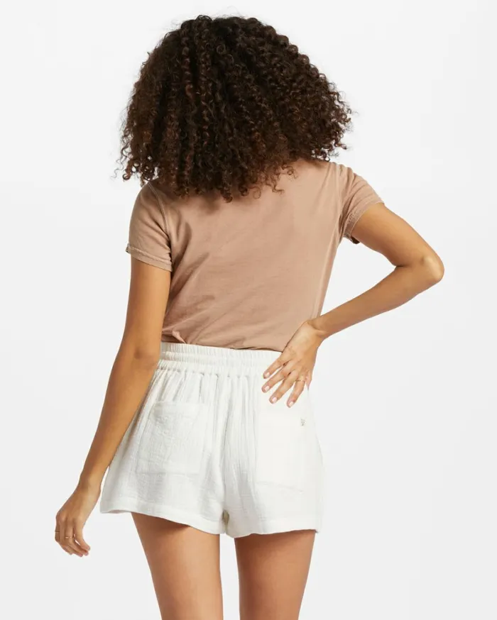 Day Tripper Elastic Shorts Salt Crystal Women Billabong Essentials