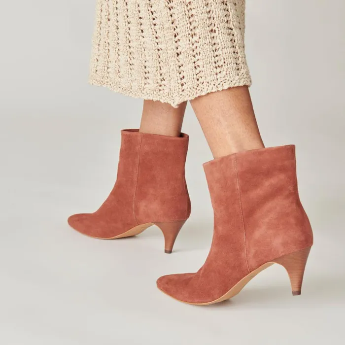 Dee Booties Cinnamon Suede Women Dolce Vita Boots and Booties