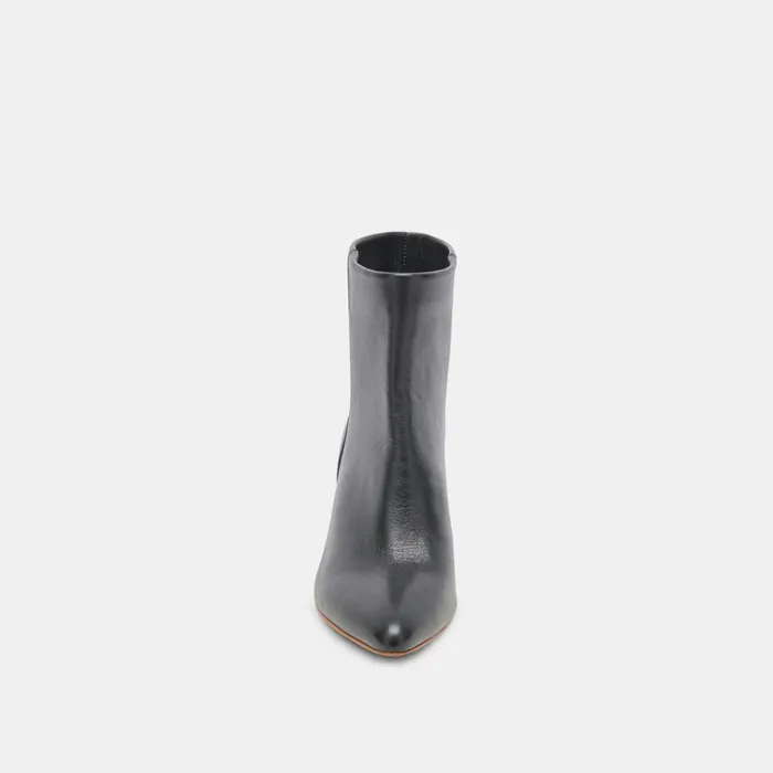 Dee Booties Jet Black Leather Women Dolce Vita Boots and Booties