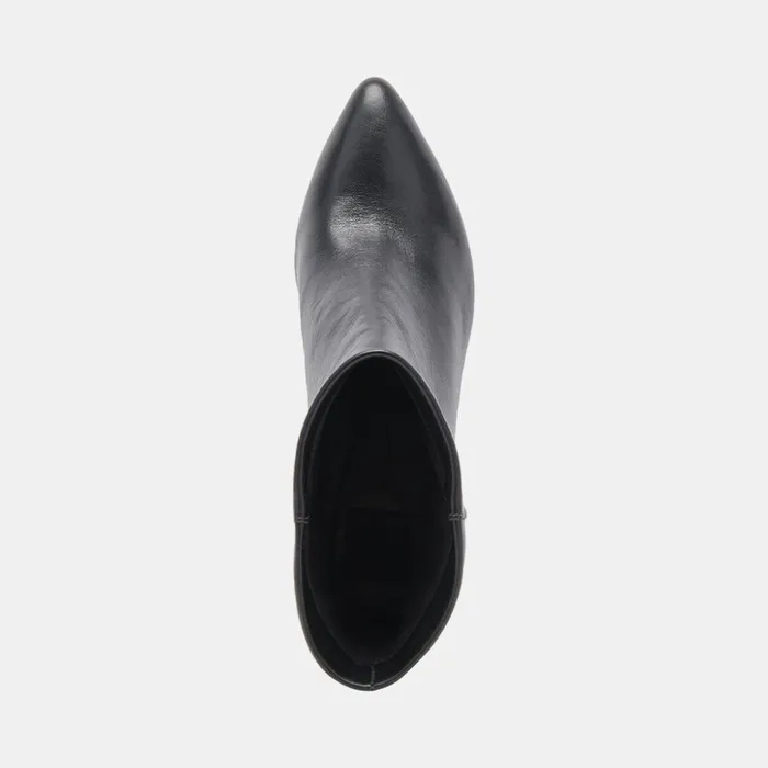 Dee Booties Jet Black Leather Women Dolce Vita Boots and Booties