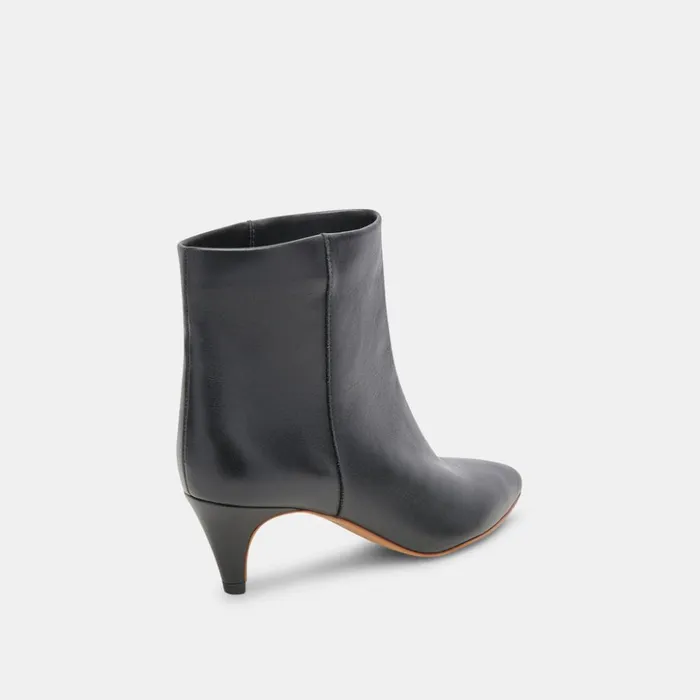 Dee Booties Jet Black Leather Women Dolce Vita Boots and Booties