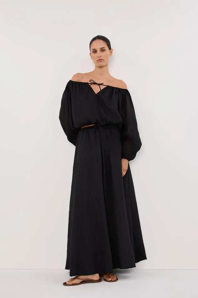 DISSH Co Ord Sets SELENE BLACK RAMIE LONGSLEEVE TOP 8211 Women