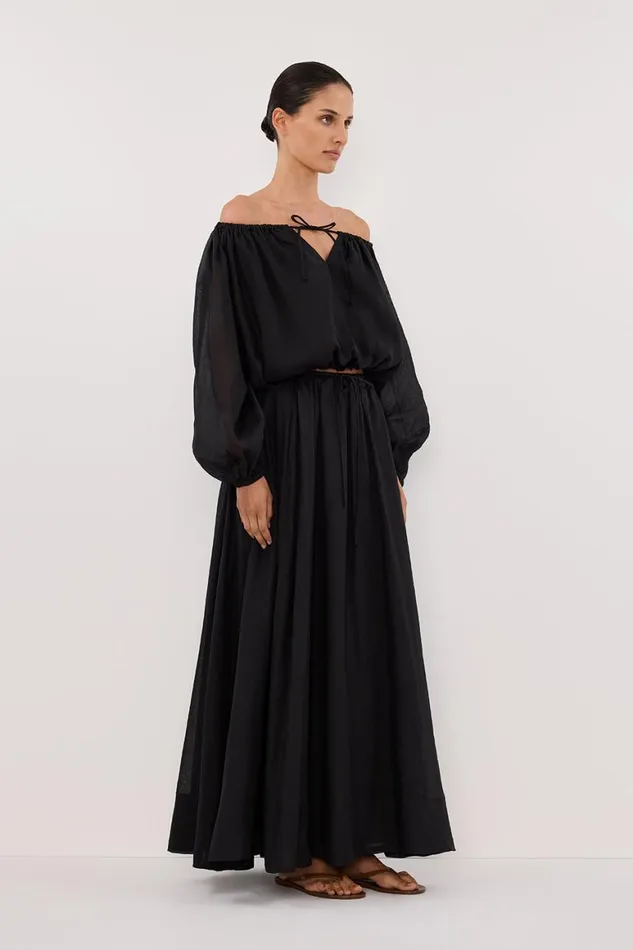 DISSH Co Ord Sets SELENE BLACK RAMIE LONGSLEEVE TOP 8211 Women