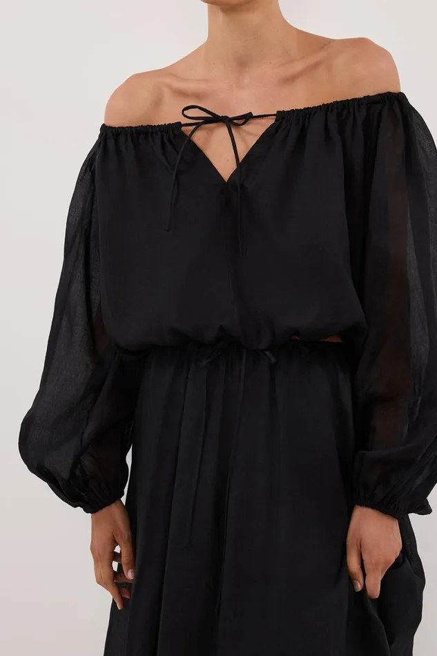 DISSH Co Ord Sets SELENE BLACK RAMIE LONGSLEEVE TOP 8211 Women