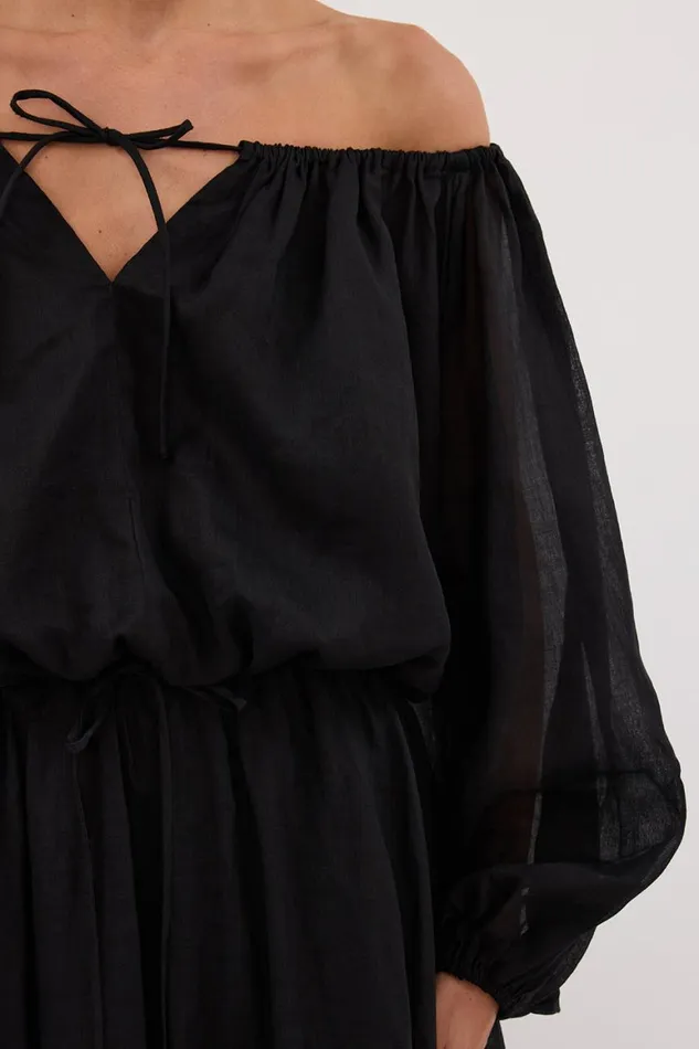DISSH Co Ord Sets SELENE BLACK RAMIE LONGSLEEVE TOP 8211 Women