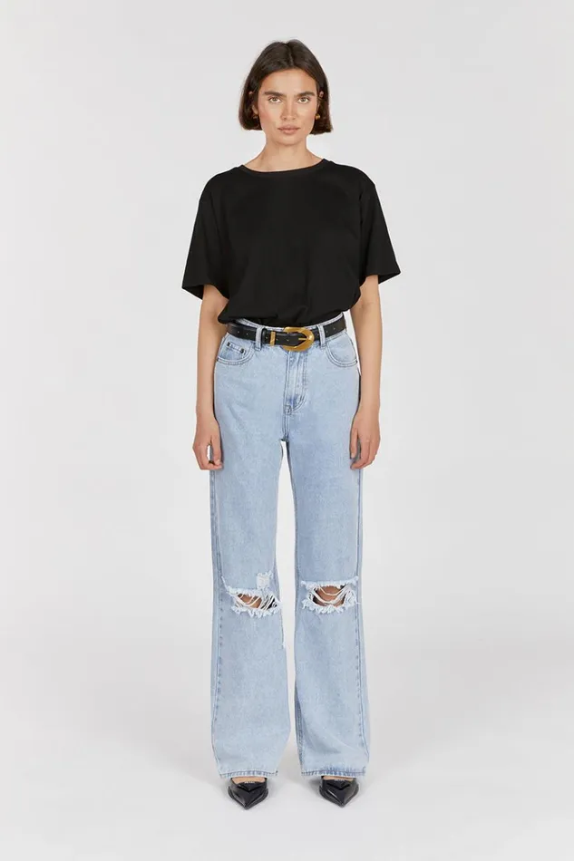 DISSH Jeans ARCHIE BLUE HIGH RISE RIPPED JEAN 8211 Women