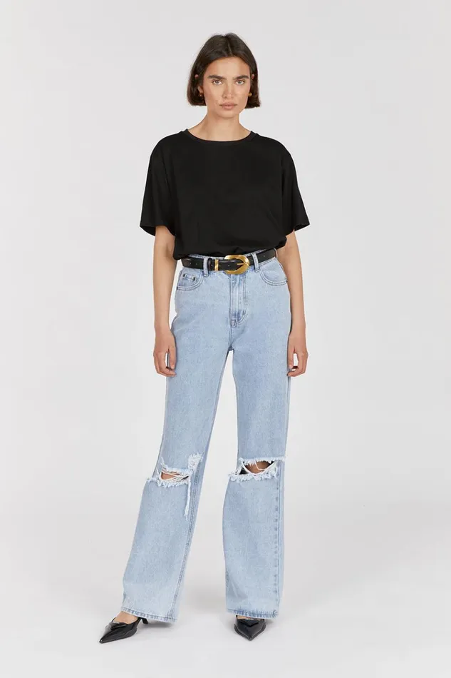 DISSH Jeans ARCHIE BLUE HIGH RISE RIPPED JEAN 8211 Women