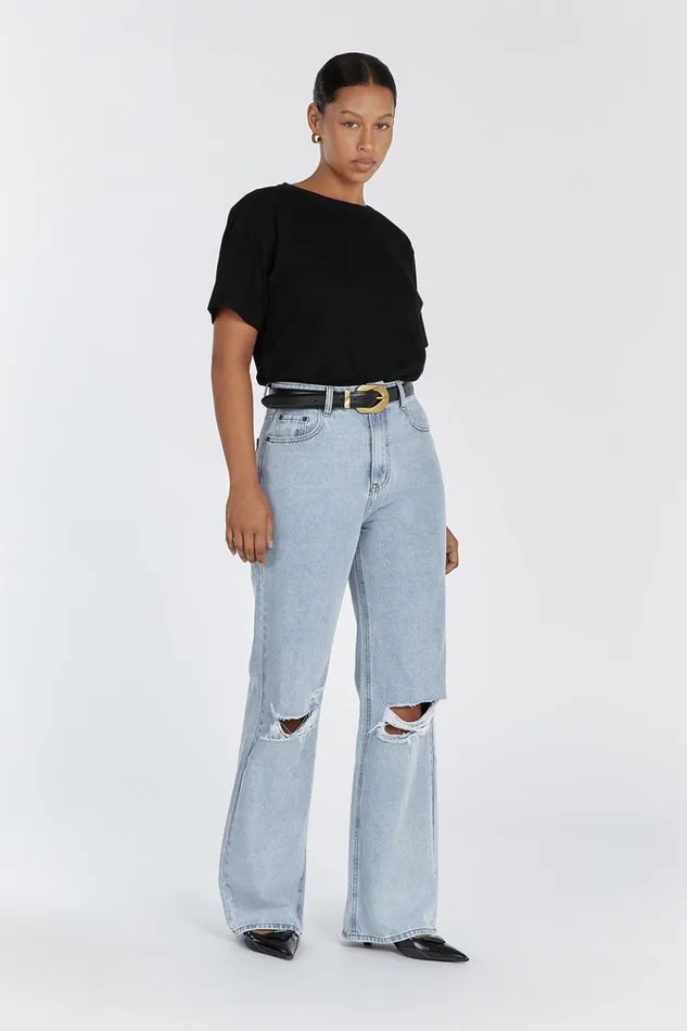 DISSH Jeans ARCHIE BLUE HIGH RISE RIPPED JEAN 8211 Women