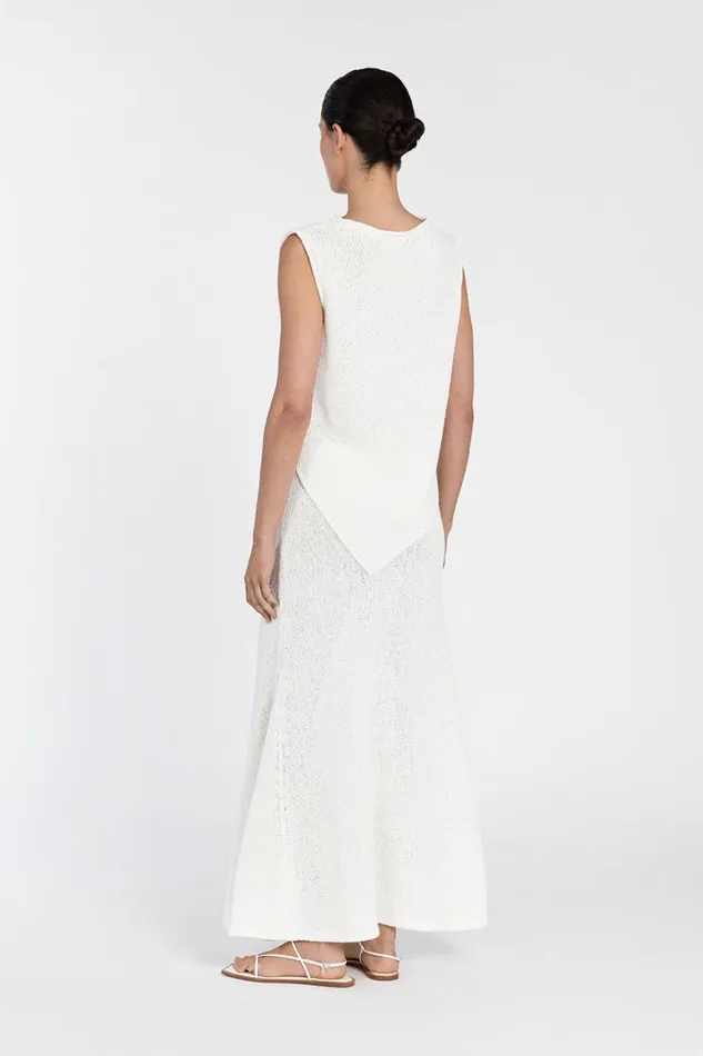 DISSH Knitted ALTHEA OFF WHITE ASYM KNIT TOP 8211 Women