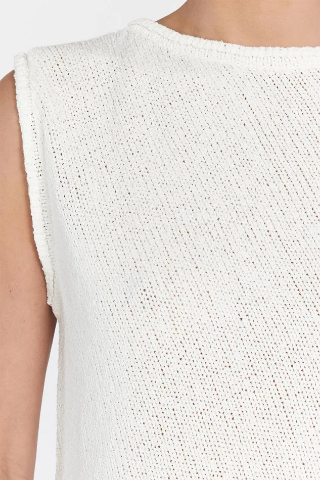 DISSH Knitted ALTHEA OFF WHITE ASYM KNIT TOP 8211 Women