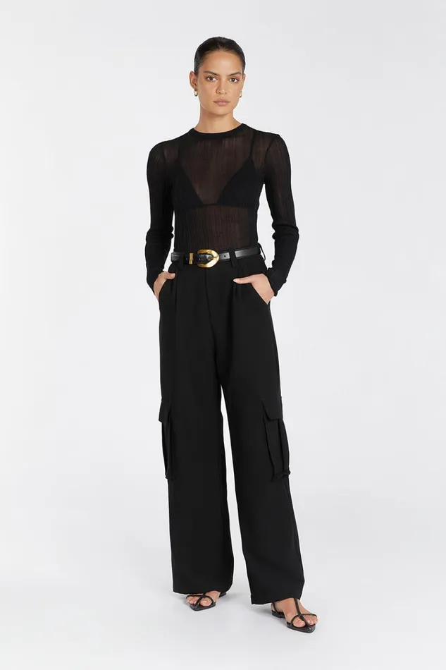 DISSH Knitted HARPER BLACK LSLEEVE KNIT TOP 8211 Women