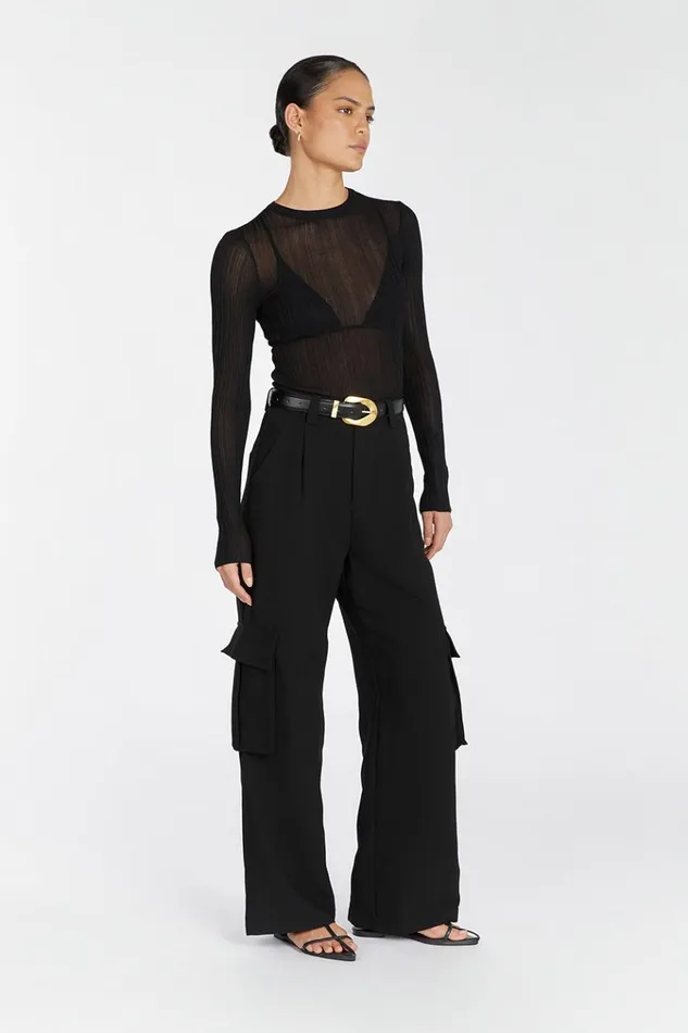 DISSH Knitted HARPER BLACK LSLEEVE KNIT TOP 8211 Women