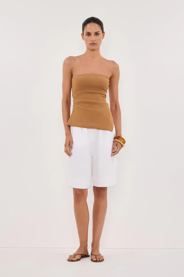 DISSH Knitted LUKE TAN BANDEAU KNIT TOP 8211 Women