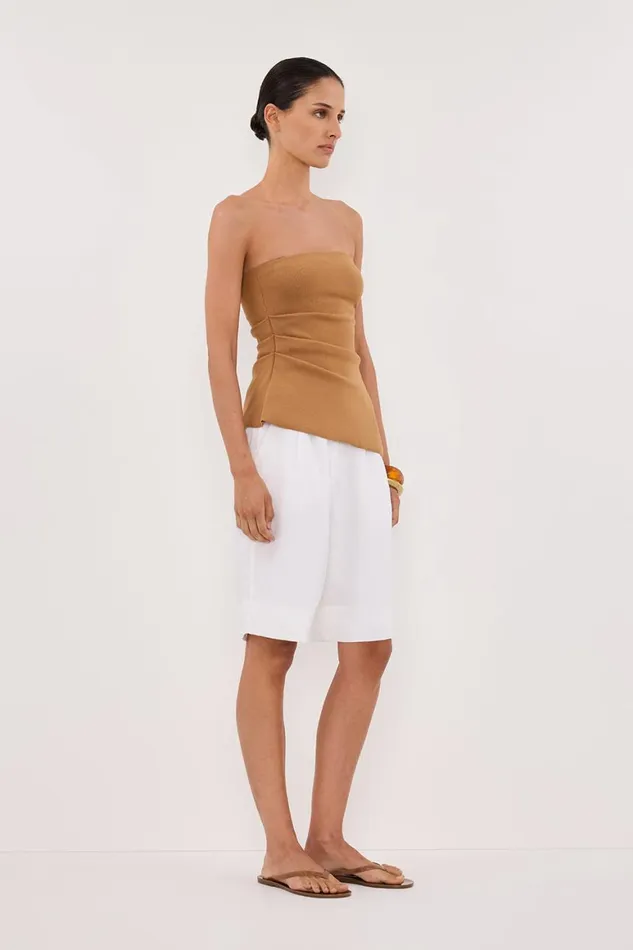 DISSH Knitted LUKE TAN BANDEAU KNIT TOP 8211 Women
