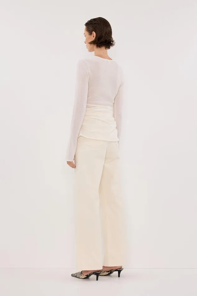 DISSH Knitted NICO OFF WHITE MERINO KNIT TOP 8211 Women