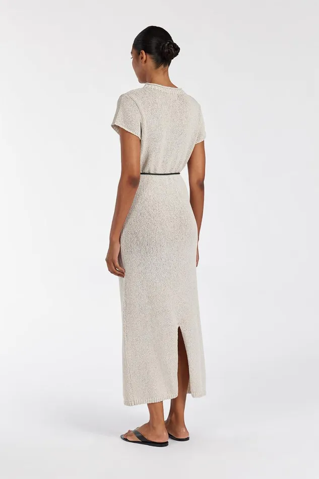 DISSH Midi Dresses LEO CHALK KNIT MIDI DRESS 8211 Women