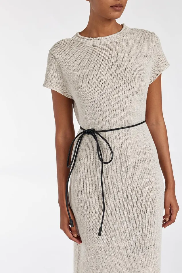 DISSH Midi Dresses LEO CHALK KNIT MIDI DRESS 8211 Women