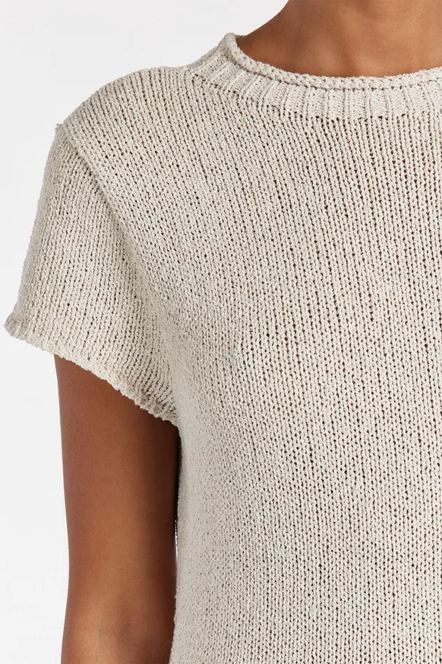 DISSH Midi Dresses LEO CHALK KNIT MIDI DRESS 8211 Women