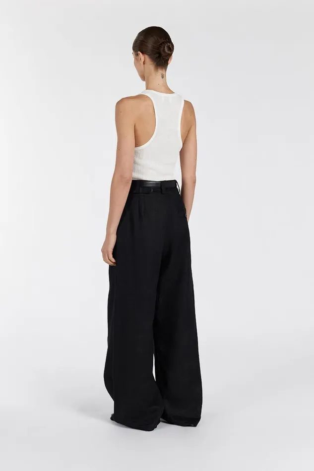 DISSH Pants HOLDEN BLACK LINEN PANT 8211 Women