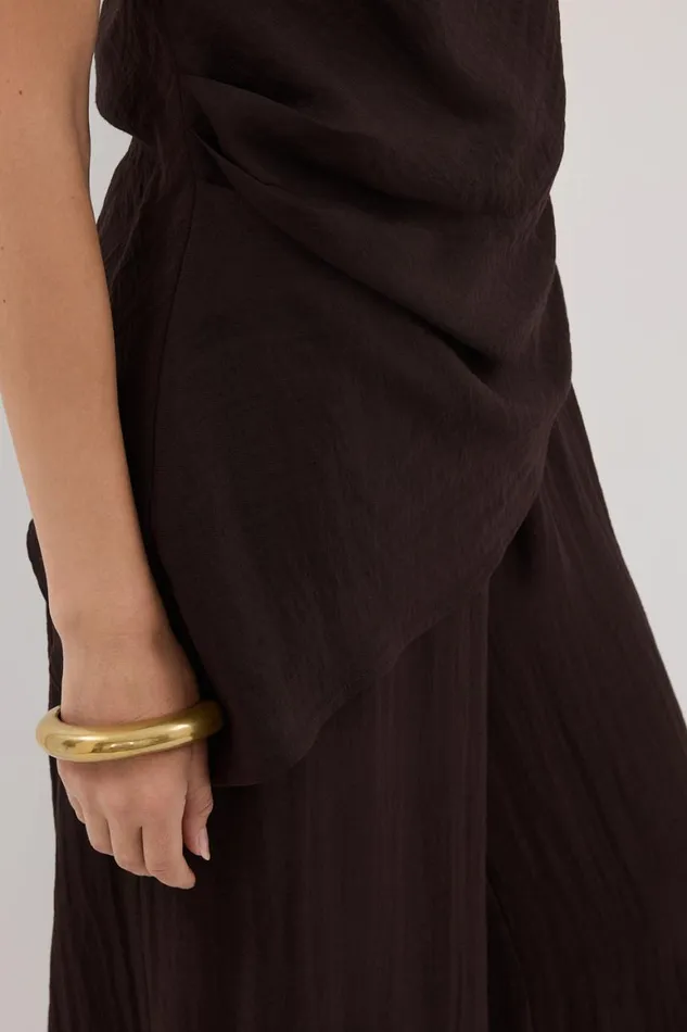 DISSH Pants SHYLA BITTER CHOC WIDE LEG PANT 8211 Women