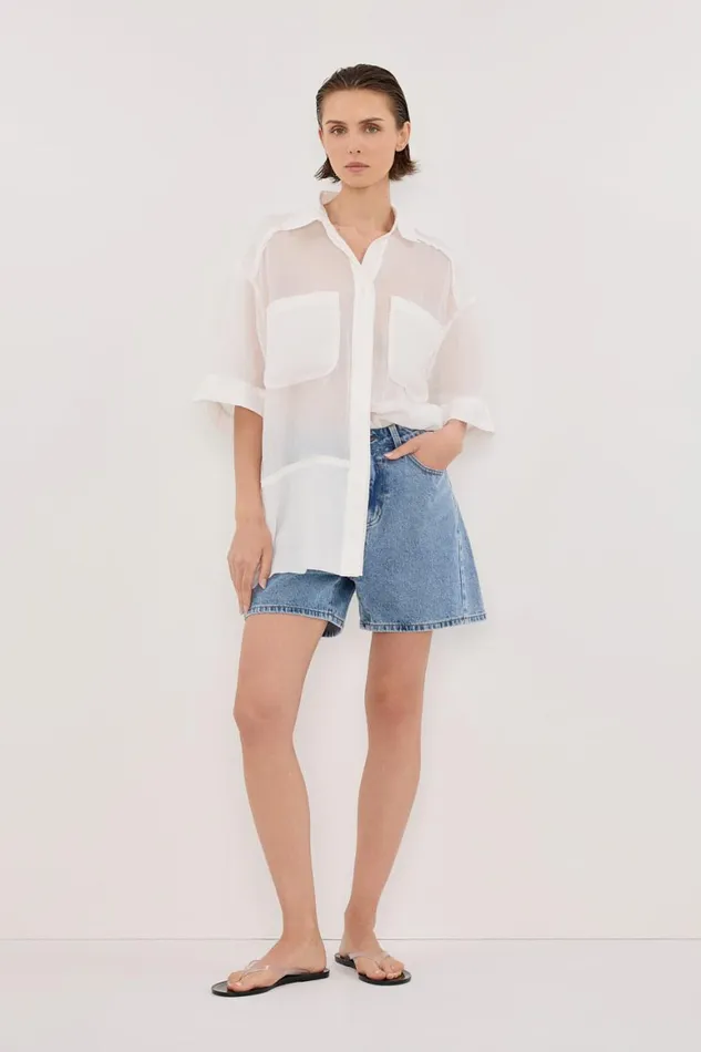 DISSH Shorts FINN MEDIUM BLUE DENIM SHORT 8211 Women